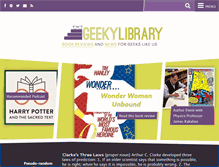 Tablet Screenshot of geekylibrary.com
